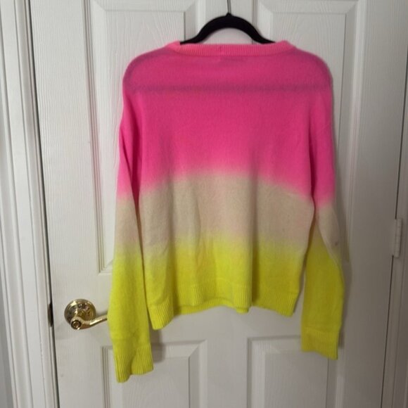 Women's Alice + Olivia Gleeson Dip Dye Cashmere Sweater, Size small - Pink - Picture 3 of 4